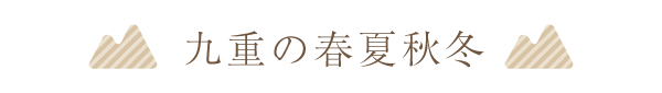 九重の春夏秋冬